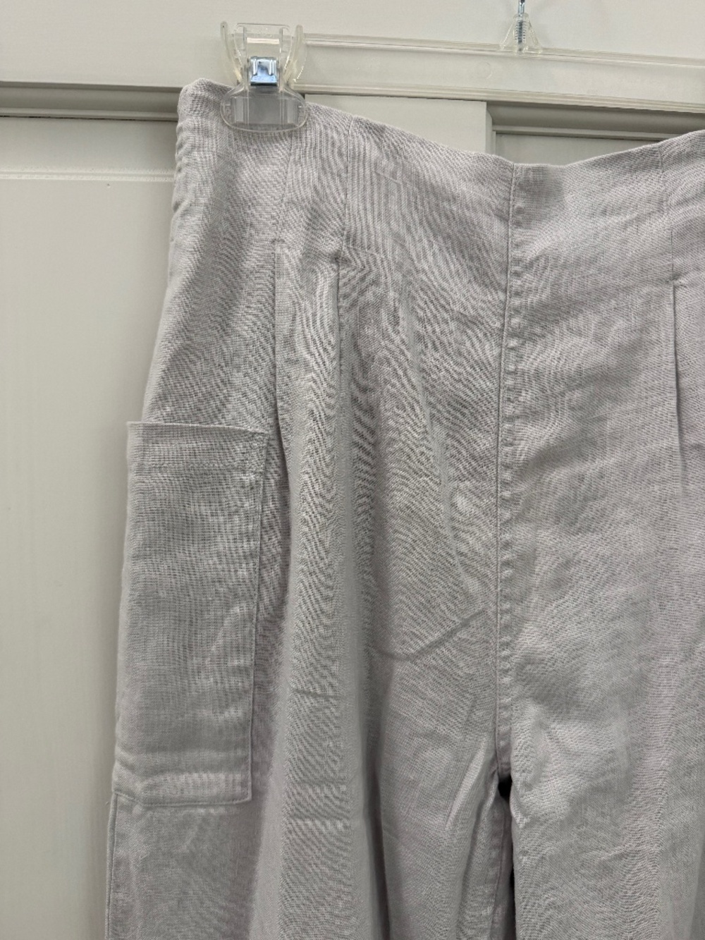 Nomad the Label Milos Linen Pants Oyster (Light Grey) - Picture 11 of 16